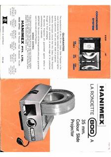 Hanimex Rondette 800 Q-A manual. Camera Instructions.